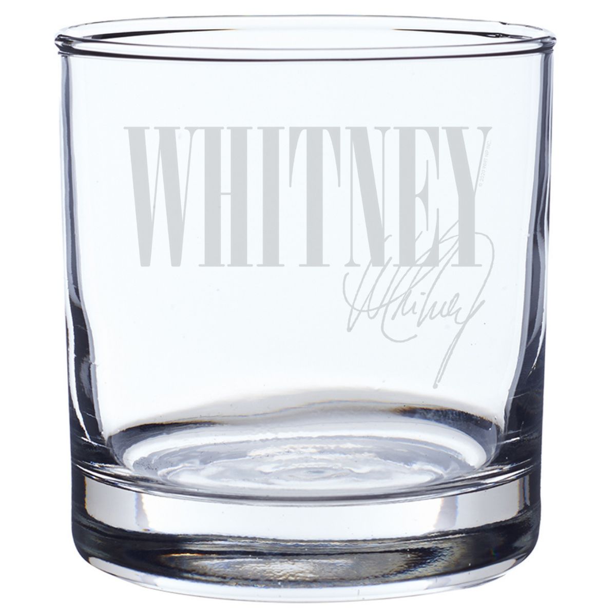 Whitney Laser-Etched Rocks Glass