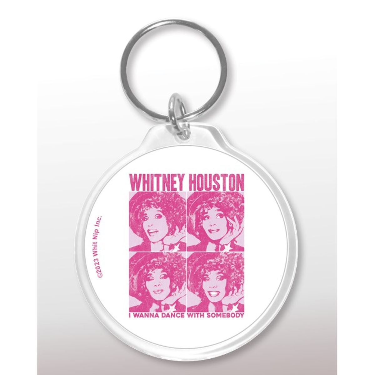 Whitney Pop Art Keychain