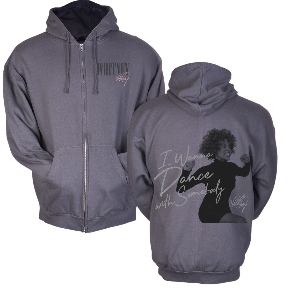 I Wanna Dance With Somebody Photo Zip Hoodie