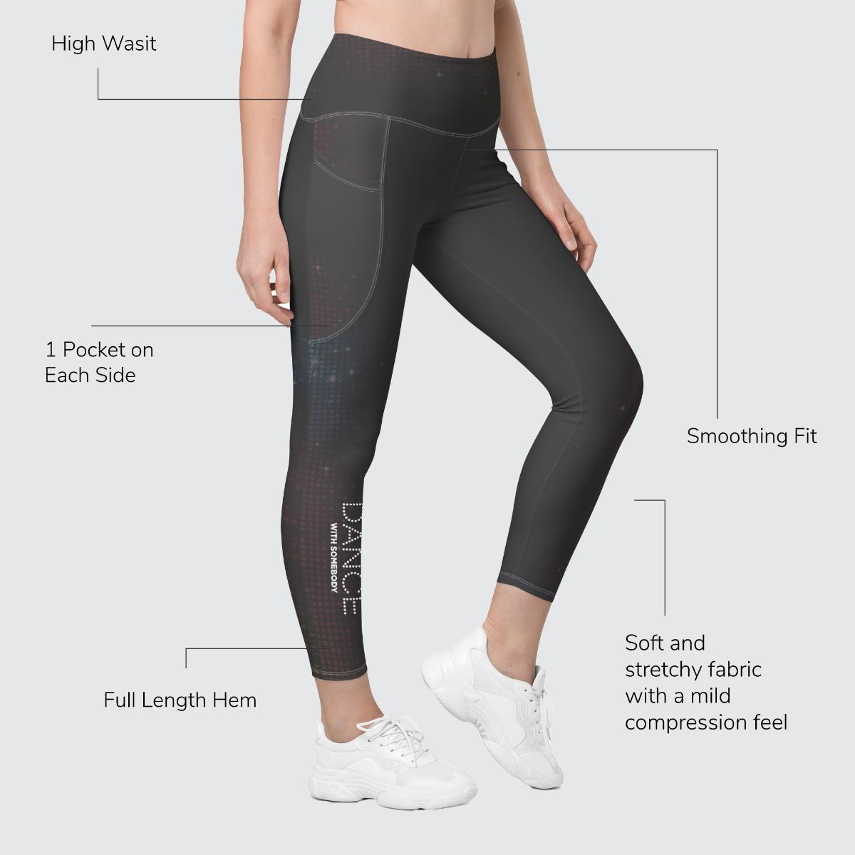 Whitney Houston I Wanna Dance With Somebody Pocket Legging Grey Sparkle