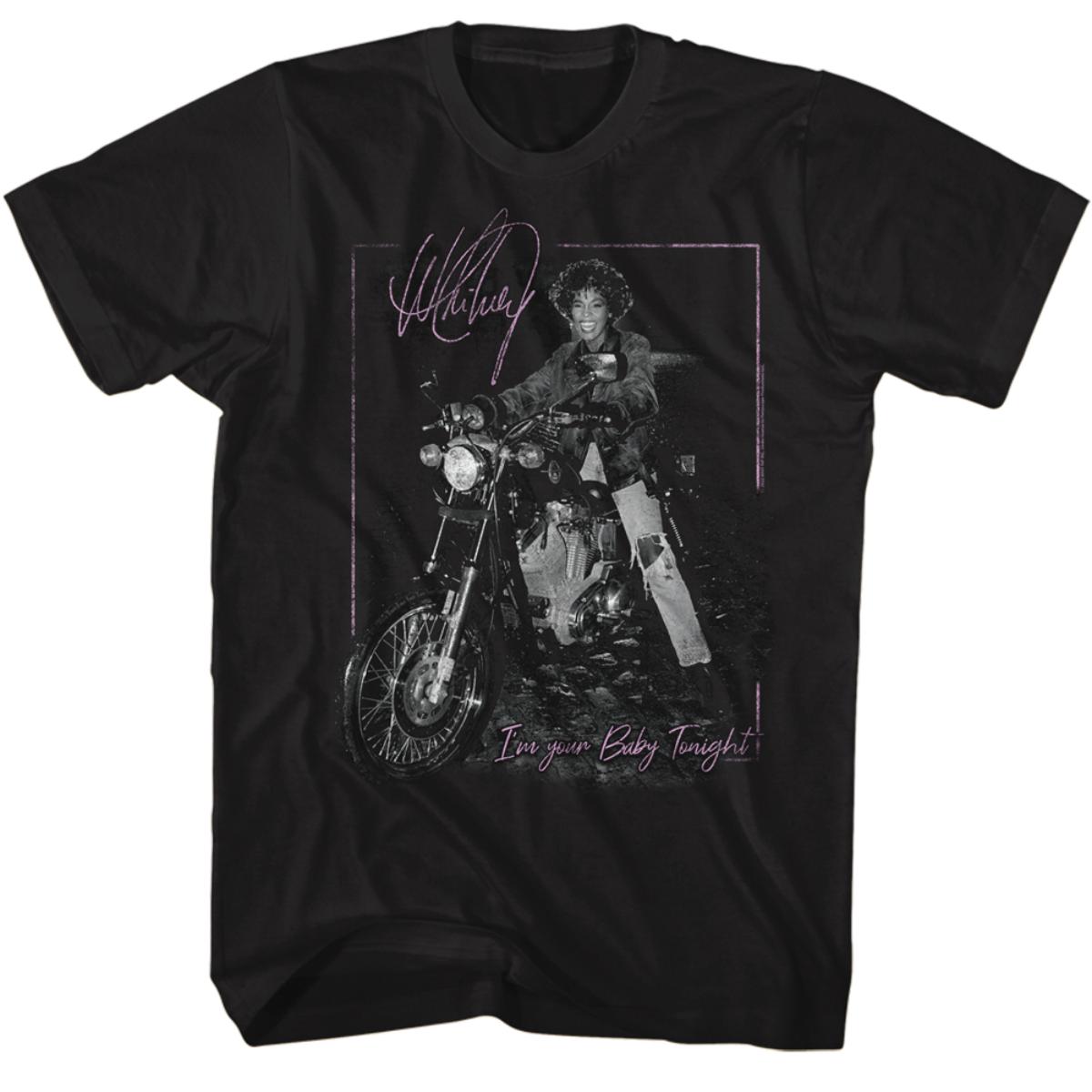 Whitney Houston Motorcycle T-Shirt