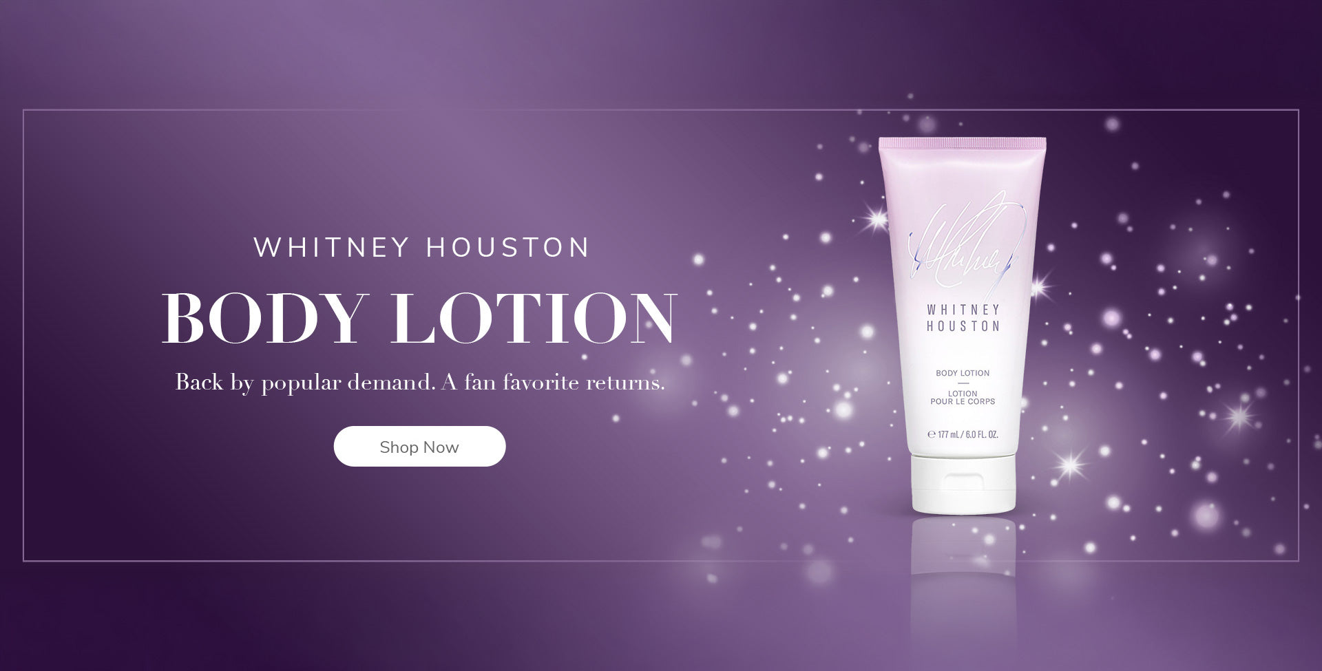 Body lotion. Back by popular demand. A fan favorite returns.