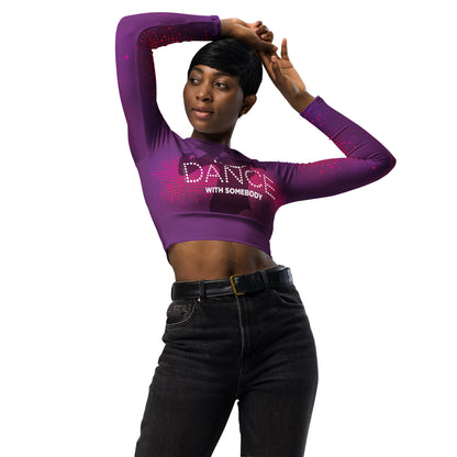 Whitney Houston I Wanna Dance With Somebody Crop Long Sleeve