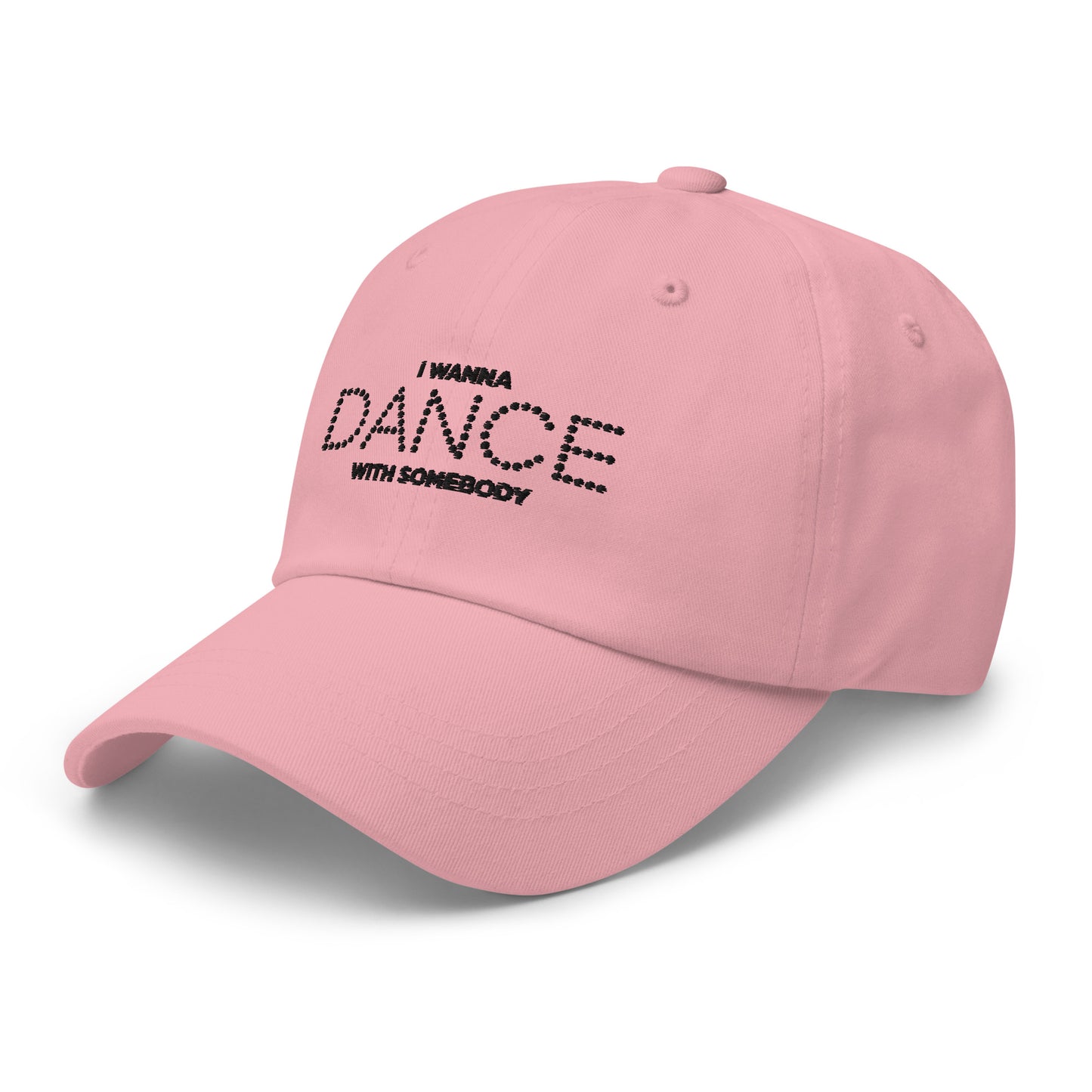 Whitney Houston I Wanna Dance With Somebody Pink Dad Hat