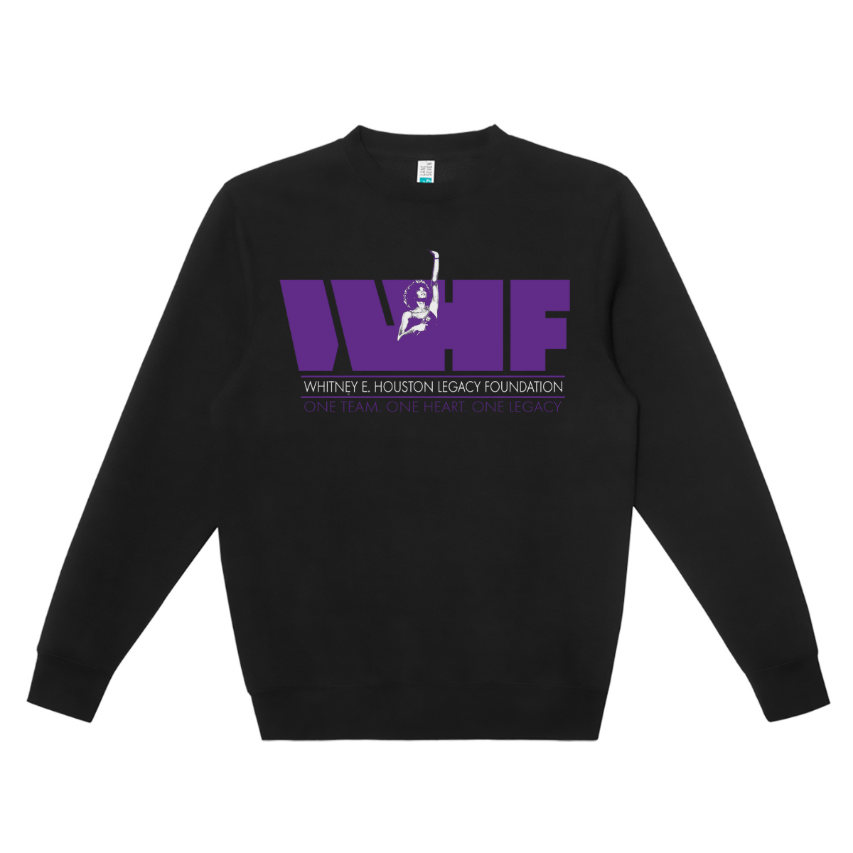 Whitney Houston Legacy Foundation Black Crew Neck Fleece