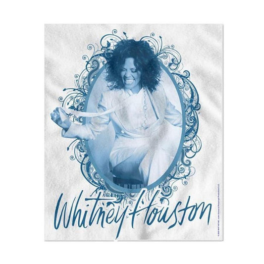 Whitney Houston Vintage Frame Fleece Blanket
