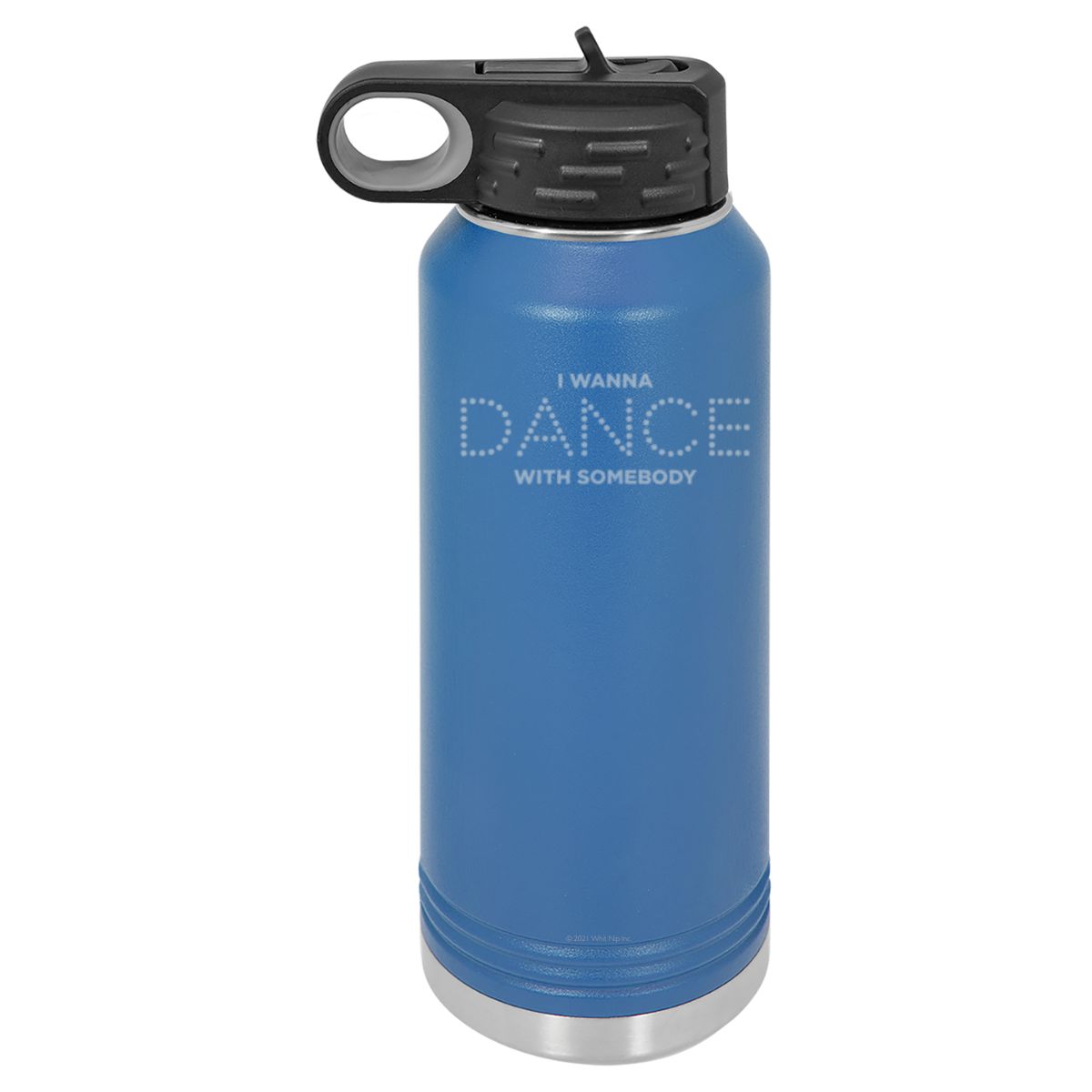 Dance Lights Blue Polar Camel Water Bottle