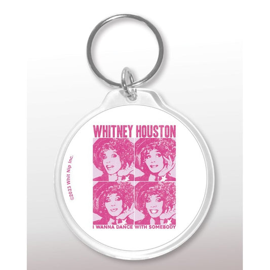 Whitney Pop Art Keychain
