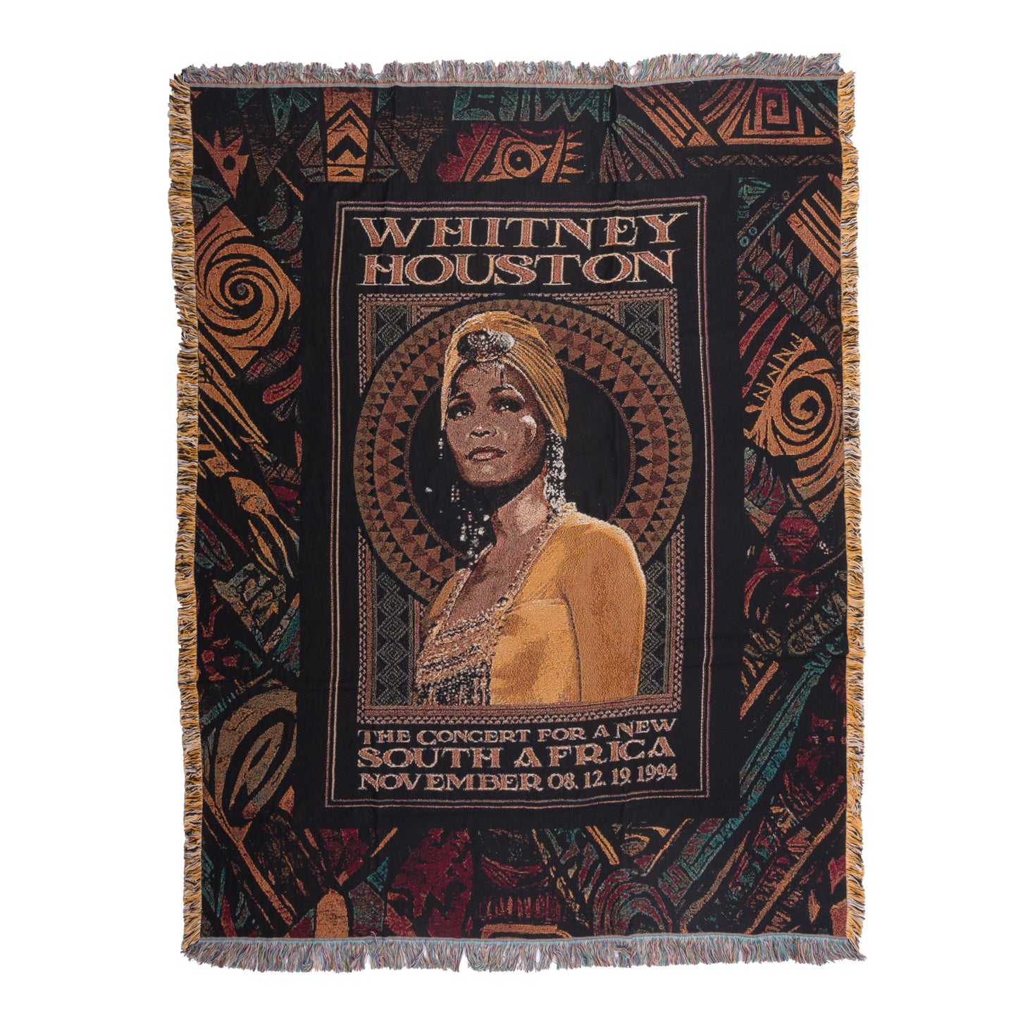 Whitney Houston South Africa Throw Blanket