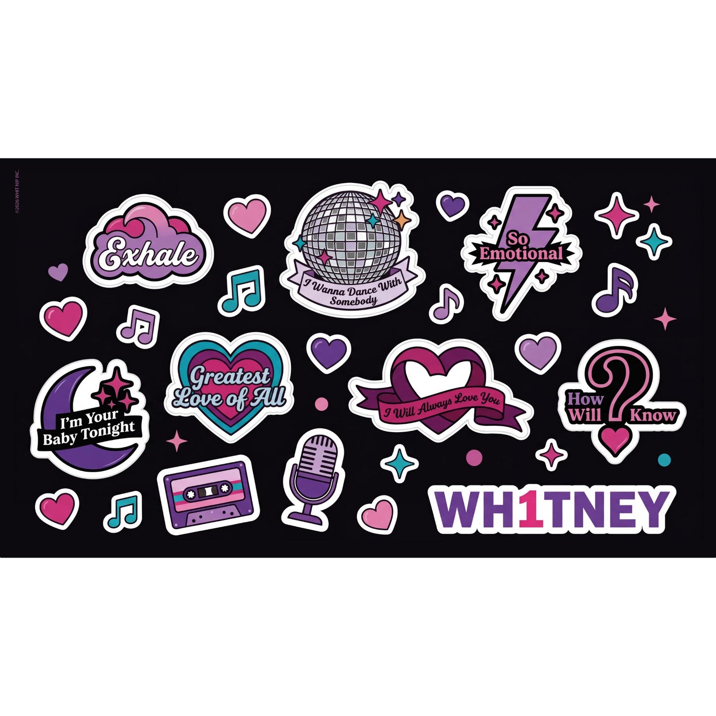 WH1TNEY Sticker Sheet
