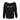 Wide Neck Black Fleece Embroidered Sweatshirt