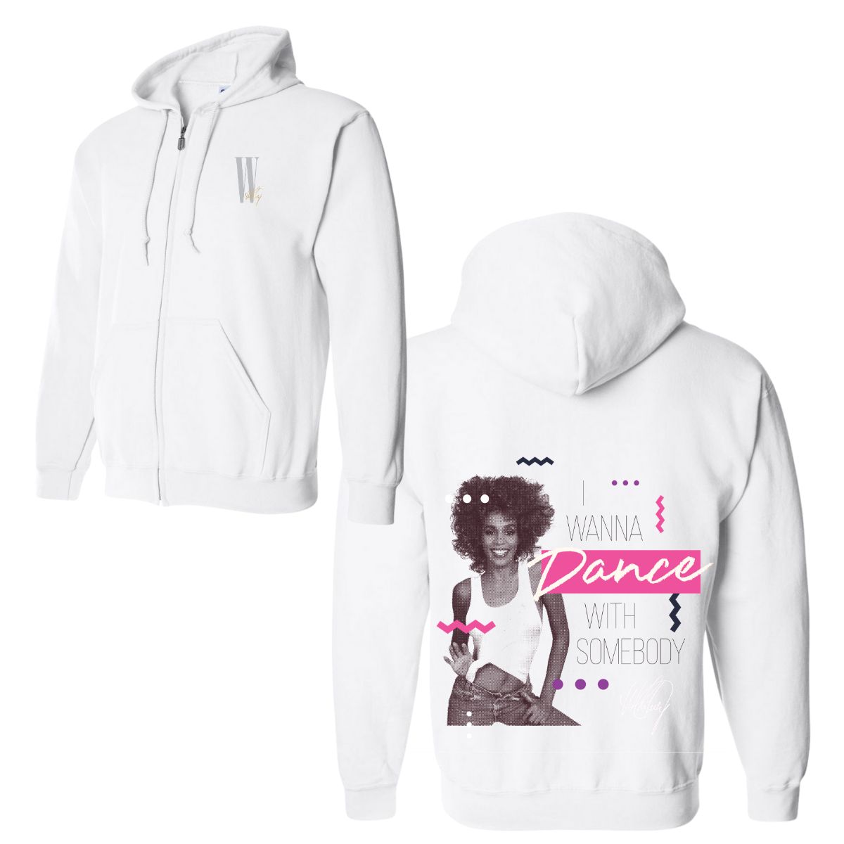 I Wanna Dance With Somebody Pop Zip Hoodie