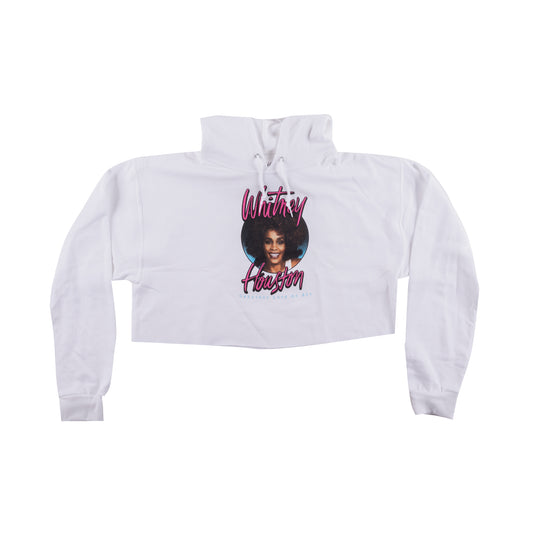 Whitney Houston Crop Hoodie