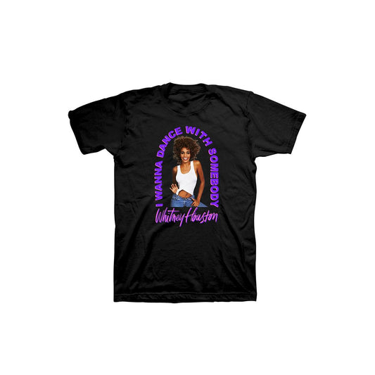 Whitney Houston I Wanna Dance with Somebody Black T-Shirt