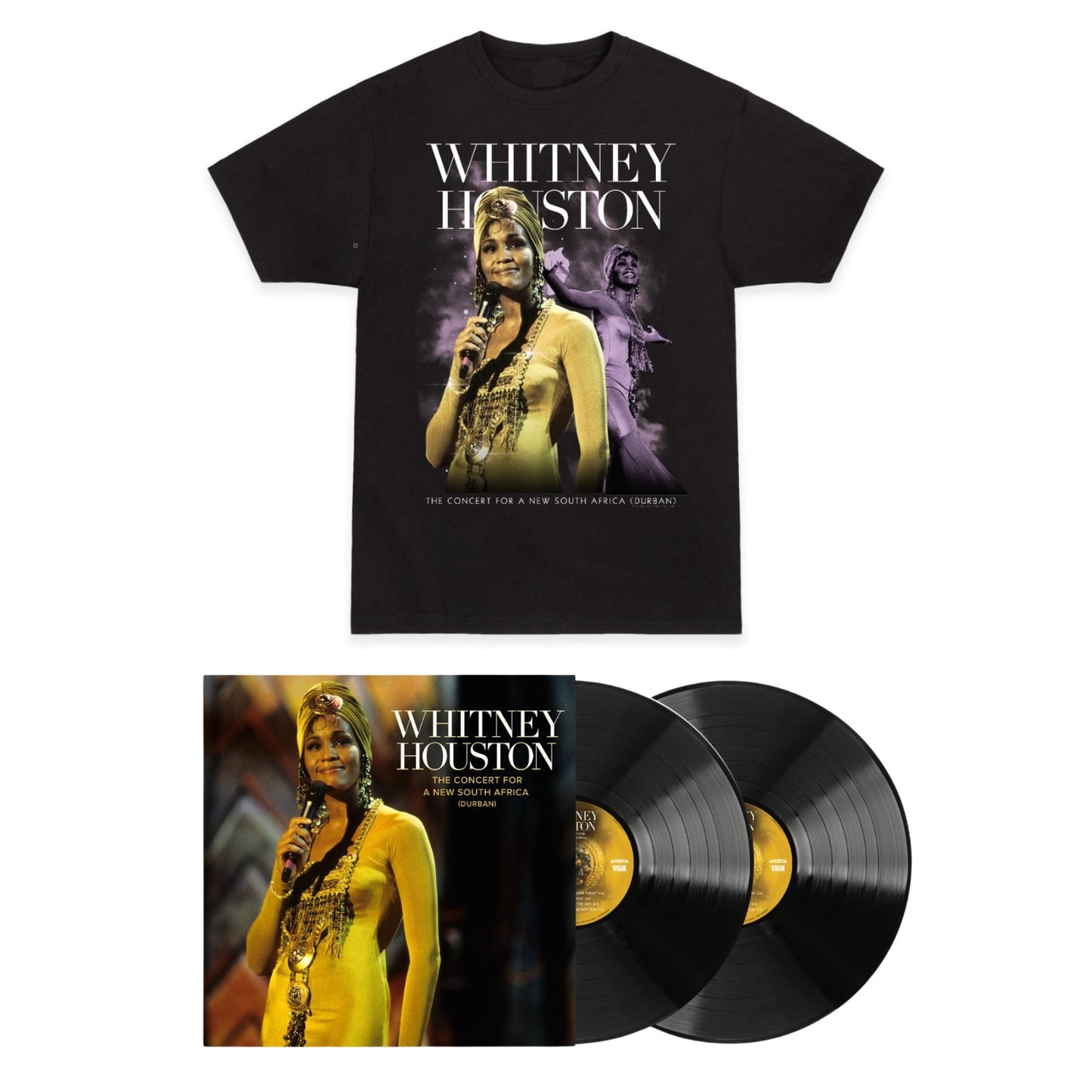 The Concert for a New South Africa LP with Collage Tee
