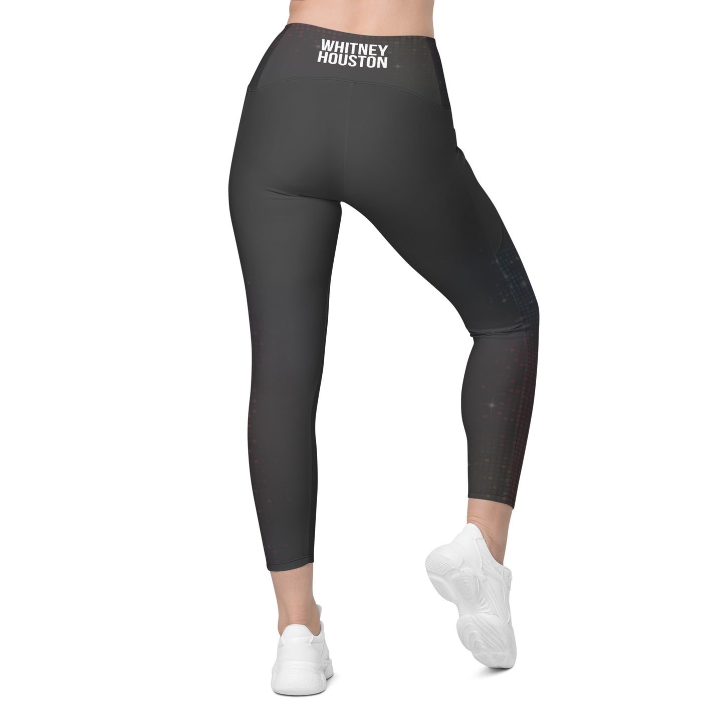Whitney Houston I Wanna Dance With Somebody Pocket Legging Grey Sparkle