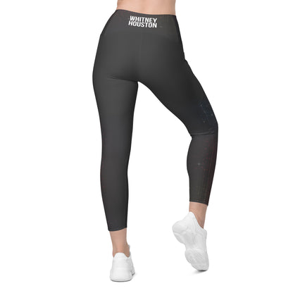 Whitney Houston I Wanna Dance With Somebody Pocket Legging Grey Sparkle