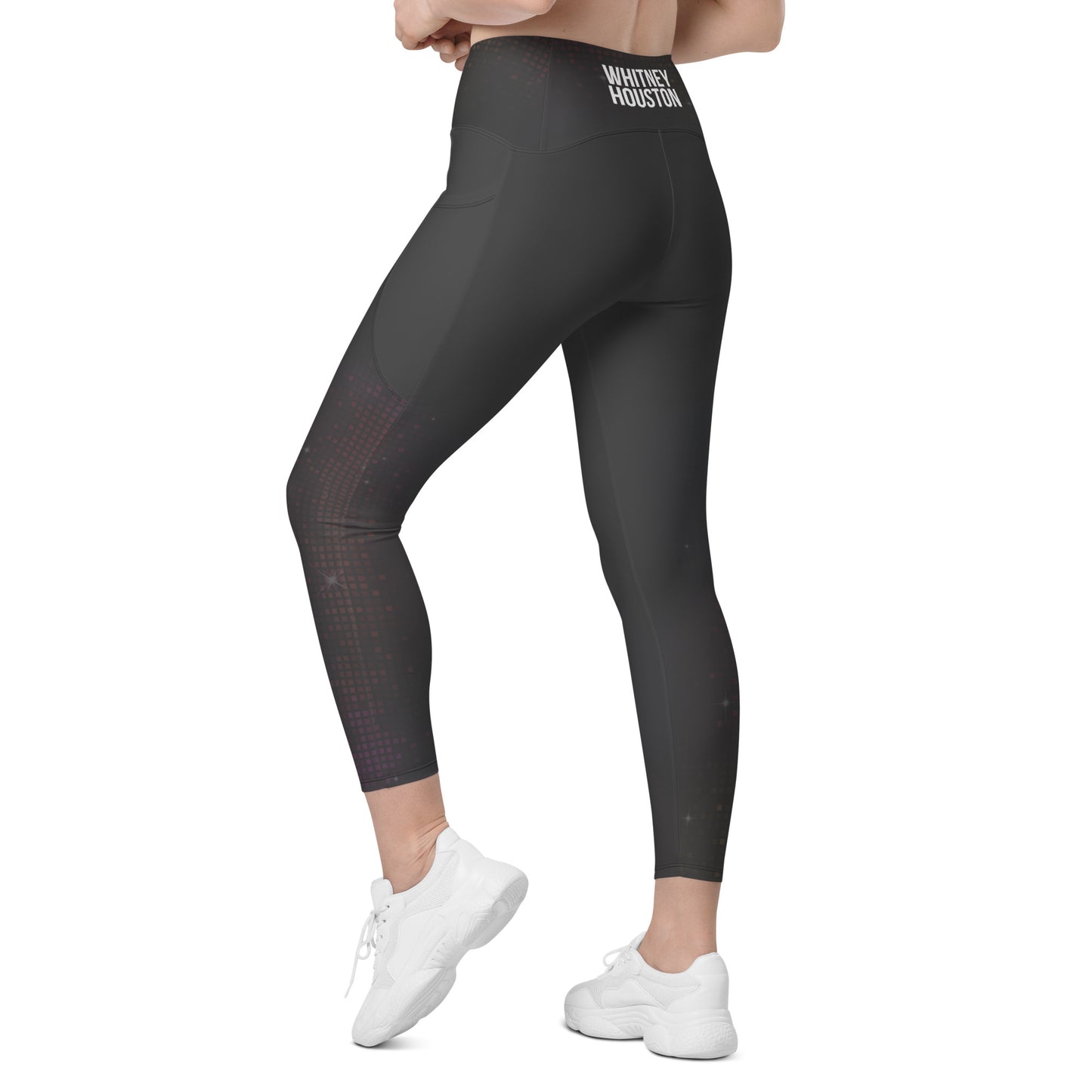 Whitney Houston I Wanna Dance With Somebody Pocket Legging Grey Sparkle