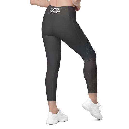 Whitney Houston I Wanna Dance With Somebody Pocket Legging Grey Sparkle