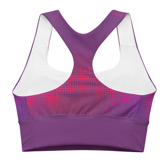 Whitney Houston I Wanna Dance With Somebody Sports Bra Fuchsia
