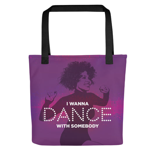 Whitney Houston I Wanna Dance With Somebody Tote Bag