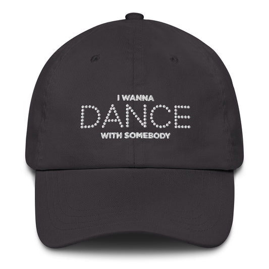 Whitney Houston I Wanna Dance With Somebody Dark Grey Hat