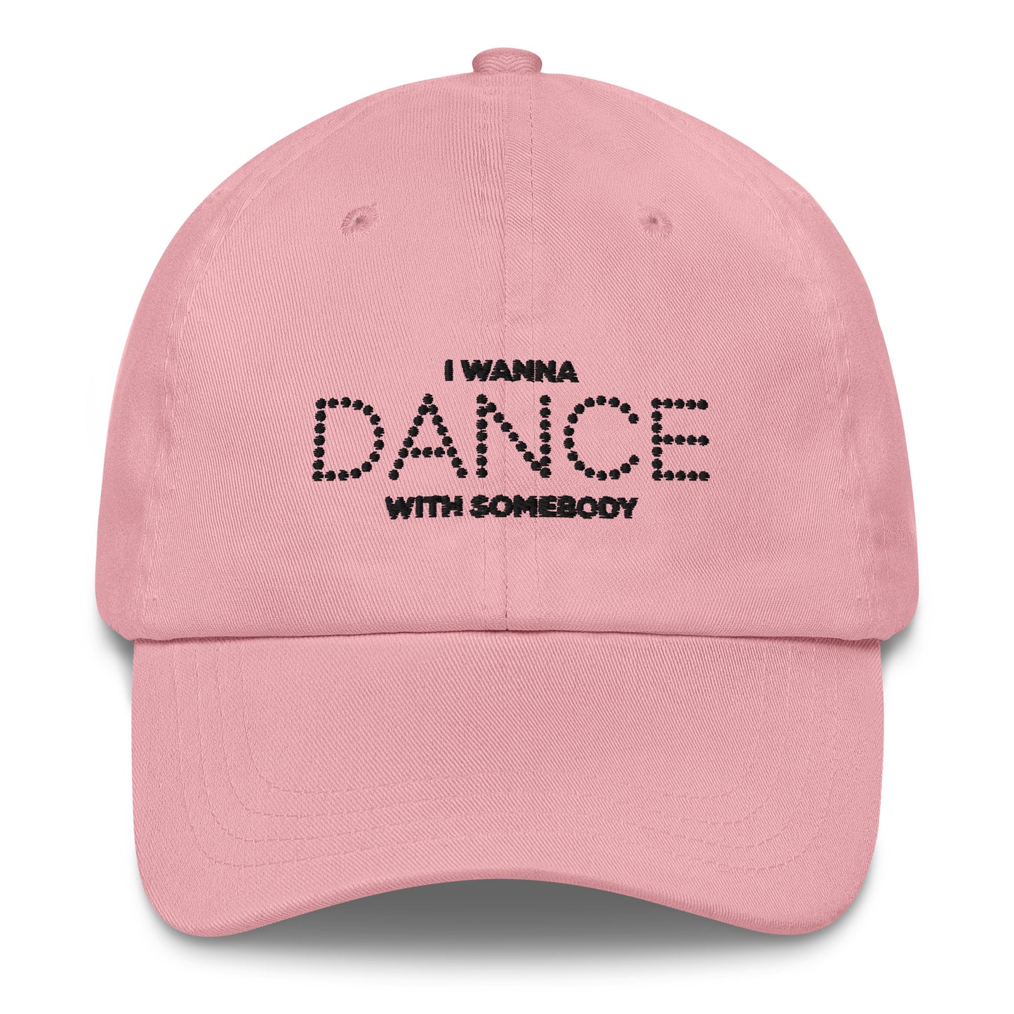 Whitney Houston I Wanna Dance With Somebody Pink Dad Hat