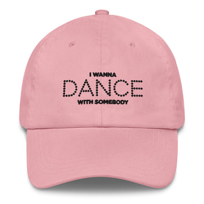 Whitney Houston I Wanna Dance With Somebody Pink Dad Hat