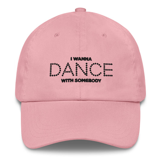 Whitney Houston I Wanna Dance With Somebody Pink Dad Hat