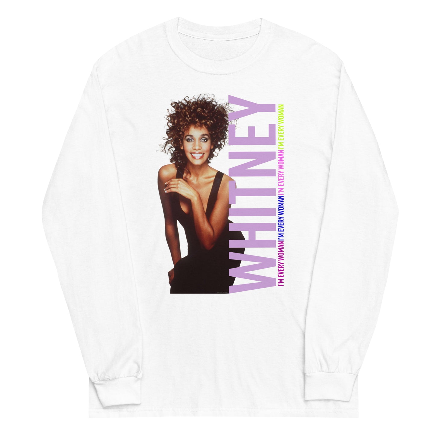 Whitney Houston I'm Every Woman Long Sleeve T-Shirt
