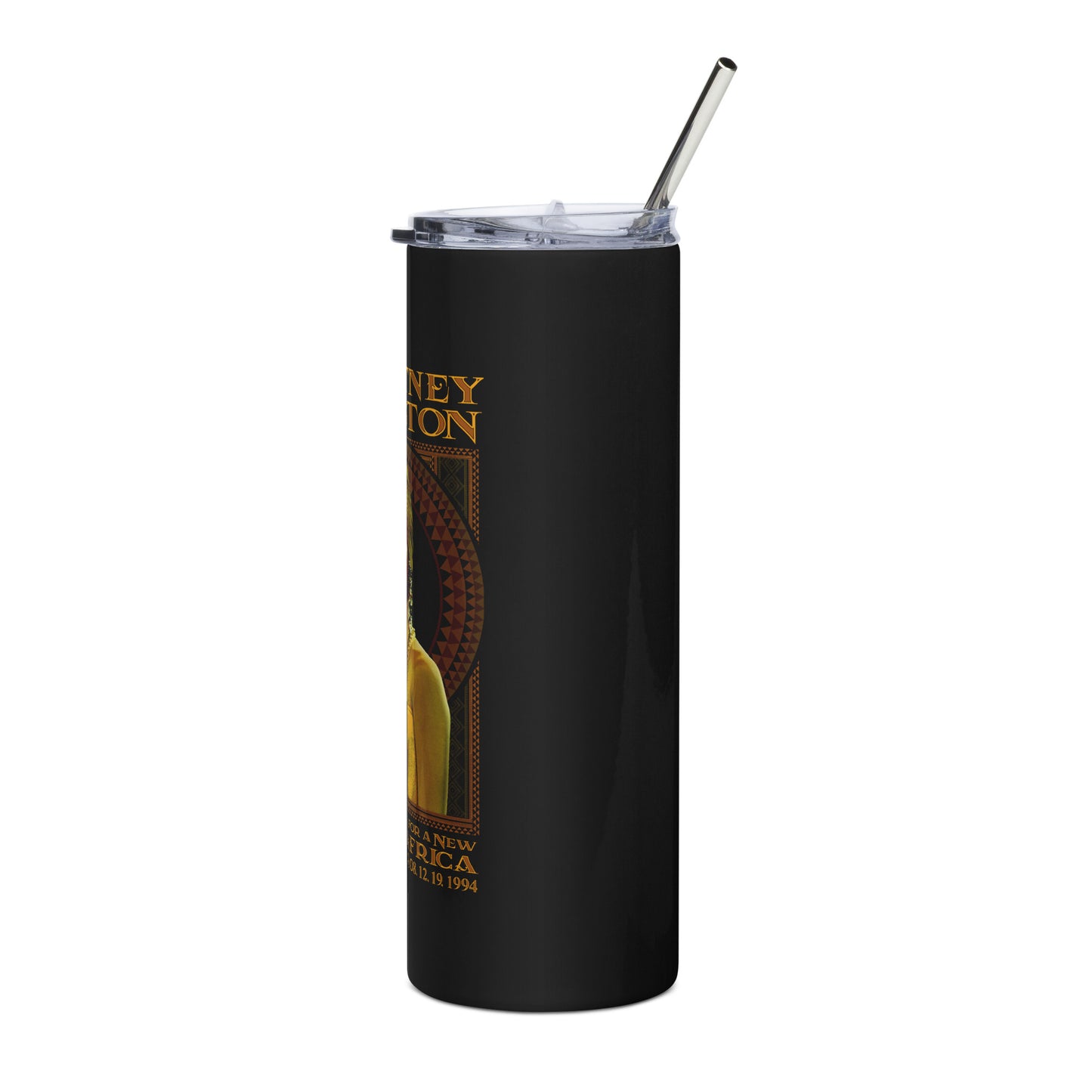Whitney Houston South Africa Black Tumbler