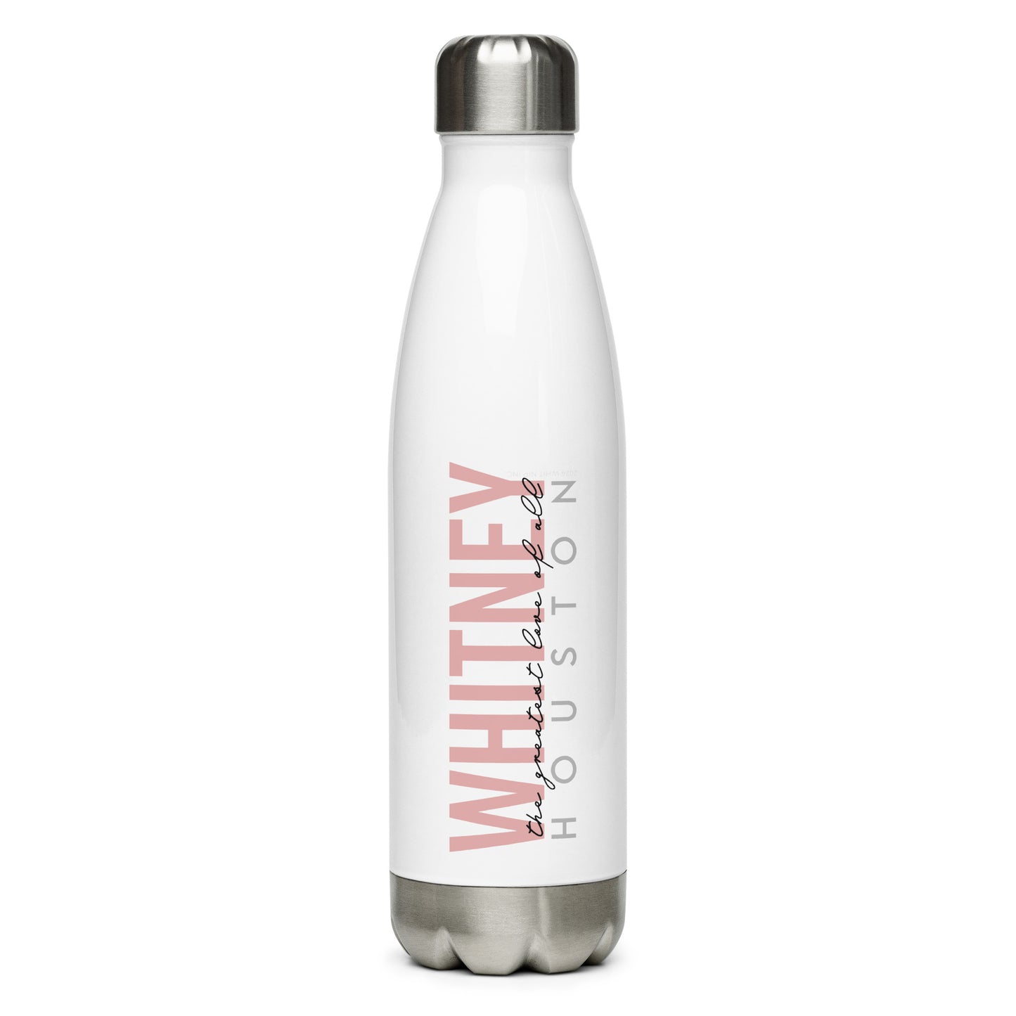 Whitney Houston The Greatest Love Stainless Steel Water Bottle
